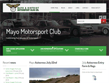 Tablet Screenshot of mayomotorsportclub.com
